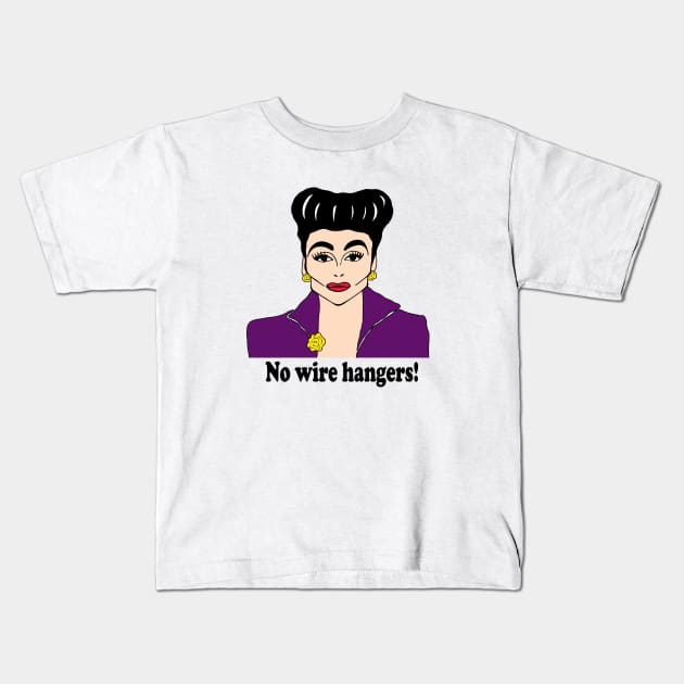 MOMMIE DEAREST FAN ART Kids T-Shirt by cartoonistguy